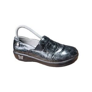 Alegria Kel Black Leather Clogs Womens Size 8 - 8.5 Mules Slip On Shoes 7714‎